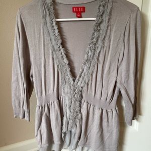 3/4 length sweater cardigan